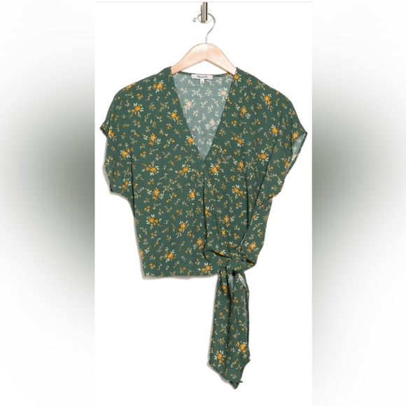 Madewell Sash Tie Wrap Top - Picture 5 of 7